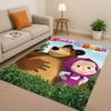 New Cartoon M-Masha And B-Bear Christmas Gift Living Room Non-Slip Area Rug Carpet For Bedroom Playroom Sofa,Home Decor Doormat