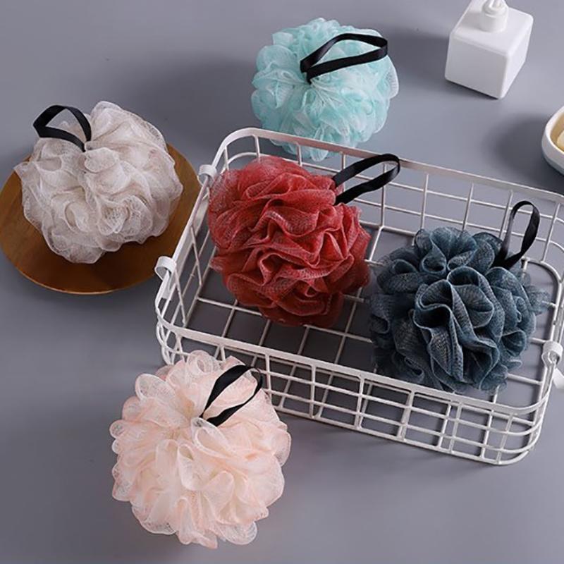 1Pc Foaming Sponge Bubble Wisp For Body Soft Shower Flower Mesh Ball Skin Cleaner Cleaning Tools Bath Ball Bathroom Accessories