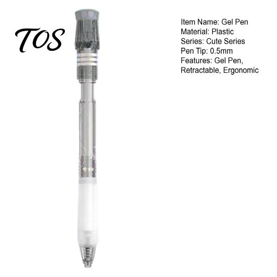 Comfortable Grip Pens Turbine Spinning Gel Pen, Stress Relief Gyro Top Quick-drying Precision Writing Tools 0.5mm Black Ink Pen for Office School And