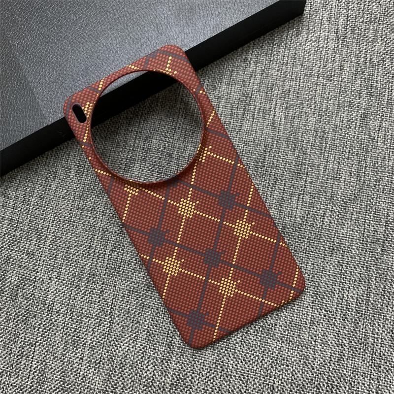 Carbon Fiber Kevlar Pattern Hard Plastic Phone Case For VIVO X300 X200 X100 S Ultra Pro Mini Frameless Ultra-thin Bumper Cover