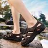 Fashion Fashion Breathable Non-slip Leather Hollow Out Casual Shoes Quality Classic Sandals Summer Outdoor Walking Men Sneakers Sandals