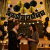2026 Graduation Banner Graduation Theme Sign Ornament Paper Stars Balls Happy Graduation Banner For College High School