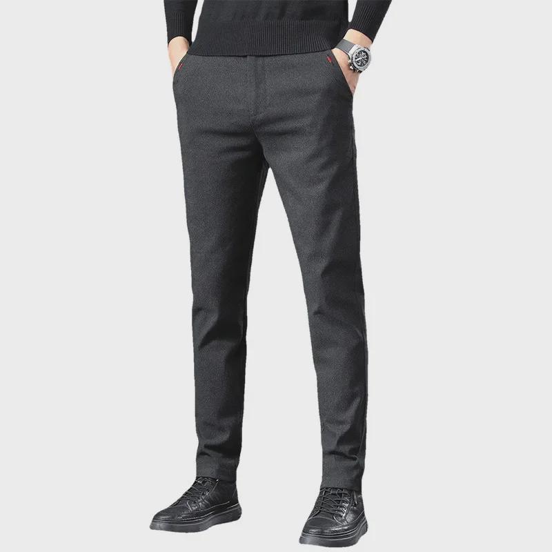 2022 Autumn Men's All-Match Straight Loose Business Casual Pants - Breathable, Anti-Wrinkle