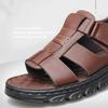 Patent Leather Men's Summer Shoes Man Fashion Casual Comfortable Black Flip-flops Sandals Male Adult Sneakers New Men Slippers