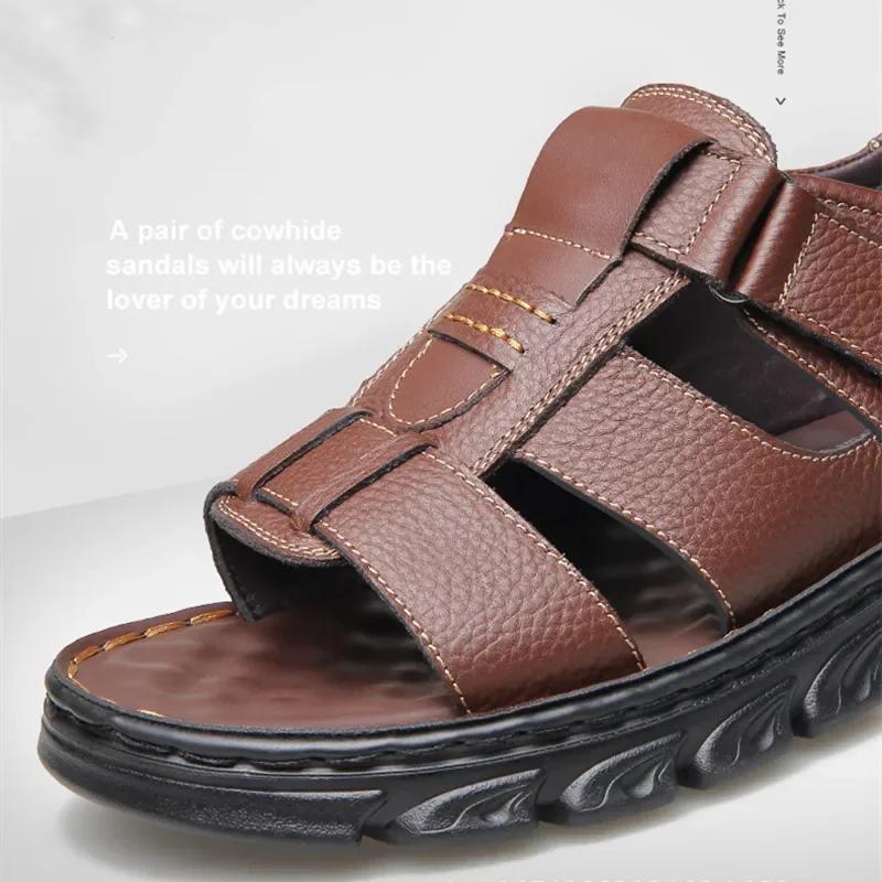 Patent Leather Men's Summer Shoes Man Fashion Casual Comfortable Black Flip-flops Sandals Male Adult Sneakers New Men Slippers