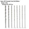 High-Speed Steel Extended Twist Drill, Straight Shank, 150mm/200mm Length
