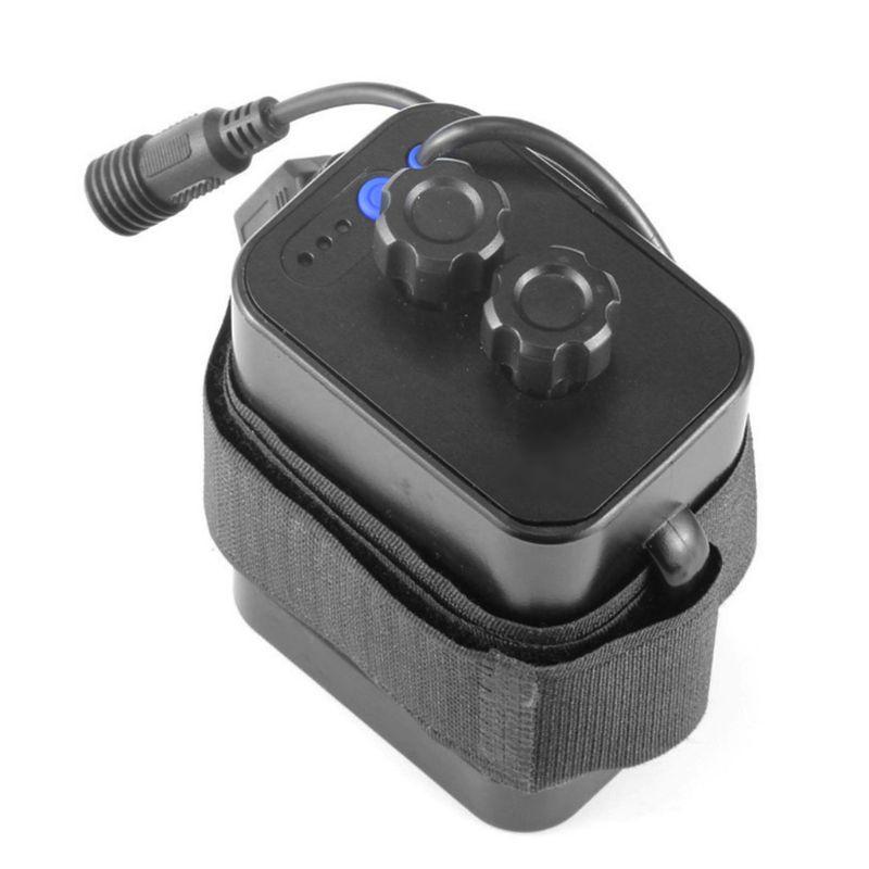 1 Pc 6x18650 12V Rechargeable Battery Pack for Case Waterproof Housing Cover Battery Storage Box with 5.5x2.1mm Adapter