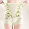 Women's High-Waisted Lace Liner Underwear Anti-Slip Body Shaping Waist Trainer Strong Tummy Control Pants Seamless Butt Lifting Briefs
