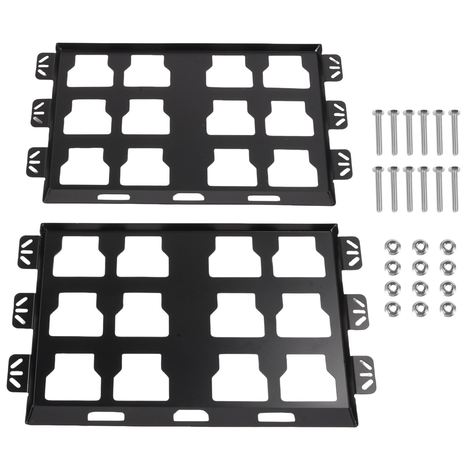 

Комплект из 2 монтажных пластин, совместимых с ящиком для инструментов Milwaukee Packout, 100 фунтов, цельнометаллические пластины для хранения инструментов и