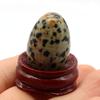 Natural Stone Decoration Egg-Shapedl With Base Artificial Ornament Lucky Gift Bed-Room Garden Office Desk Ornaments
