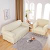 Seersucker Sofa Slipcover High Stretch Couch Cover Thick Corner Sofa Protector Elastic Corner Couch Covers