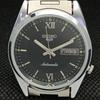 REFURBISHED VINTAGE SEIKO 5 AUTO 7009A JAPAN MENS D/D BLACK WATCH 605-a314195-2 SKU605-a314195