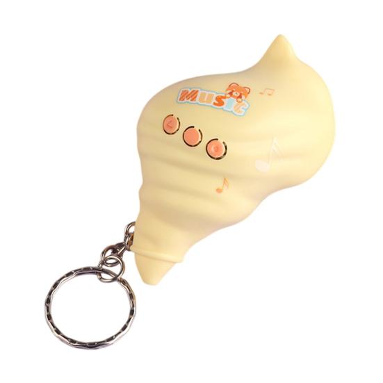 

Mini Conch Shell Horn Keychain with Voice Recorder Cartoon Toy Pendant for Bags Backpacks Novelty Phone Charm Grab Machine Prize Fun Gift for Kids жёлтый