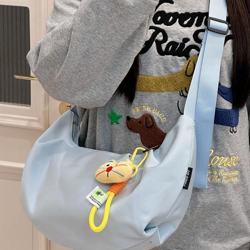 Casual Versatile Light Go Out Japanese Retro Dumpling Bag Female College Student Shoulder Bag Women Messenger Bag