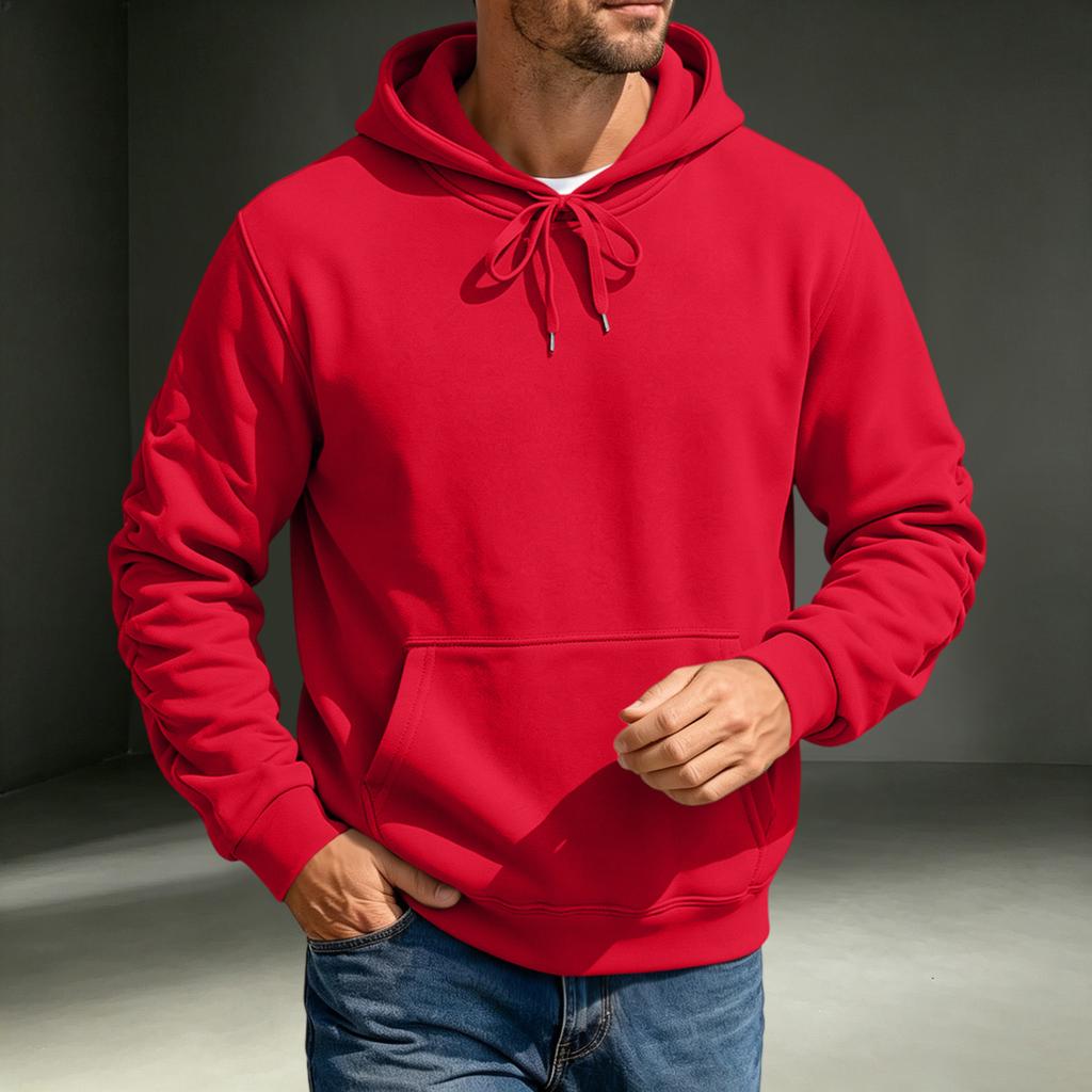 Men's Hoodie Casual Long Sleeve Pullover Sweatshirt for Fall and Winter Everyday Wear