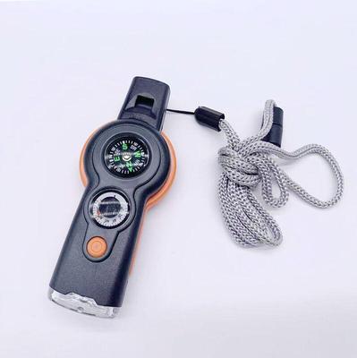 2-Pack Survival Whistle Multi-Tool with Thermometer & Compass