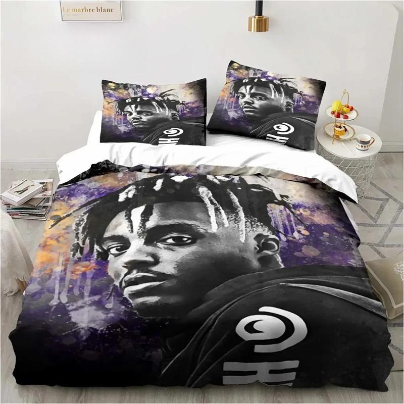 Rap Singer Juice Wrld 3D Print Bedding Set Single Twin Full Queen King Size Bed Set Adult Kid Bedroom Bedding Gift