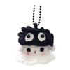 Halloween Crochet Ghost Ornament Cute Handmade Knitted Frog/Cat/Spider/Strawberry Ghost Hanging Decoration for Car Rearview Mirror Bag Charm