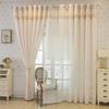 Sheer Curtains White Embroidered Floral Voile Drapes for Living Room Bedroom