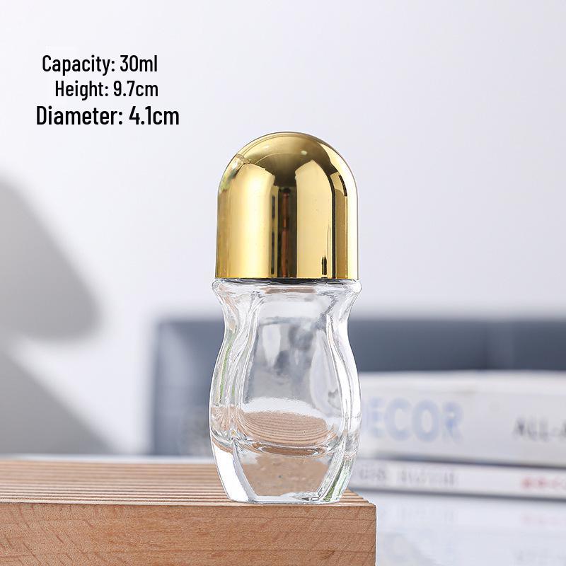 50ml Frosted Glass Rollerball Bottle for Essential Oils and Serums