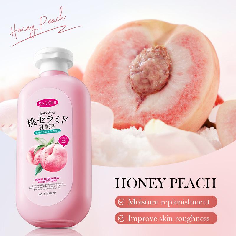Peach Lactic Acid Bacteria Body Lotion SADOER Autumn and Winter Moisturizing Body Cream