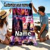 Custom Name Personalized Grand Theft Auto VI Print Beach Towel, for Trip Camping Beach Party Home Decor, Birthday Gift for Family & Friends