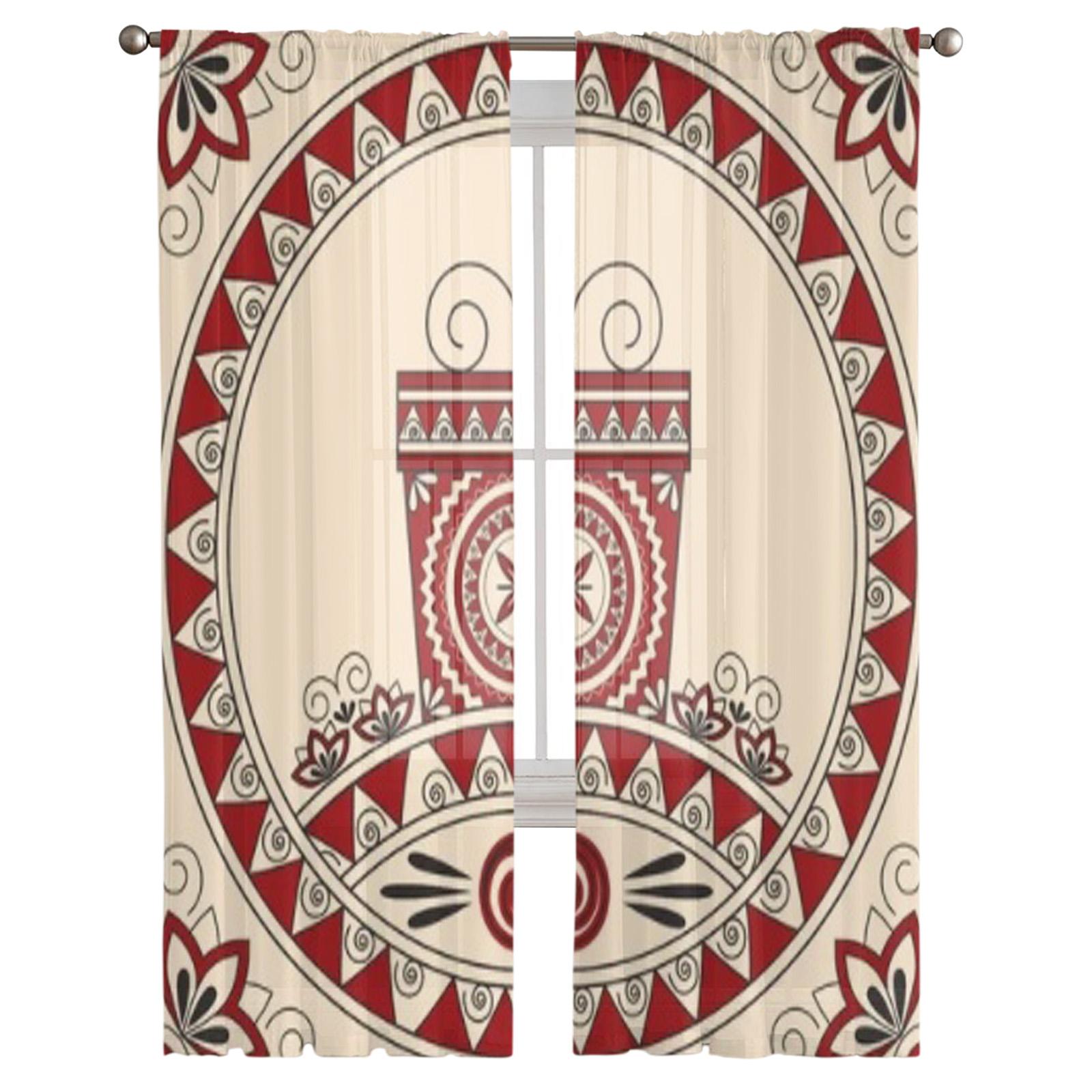 Открытка с подарком и узорами в этническом стиле — фото 5