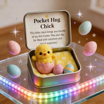 Oster Taschenkuss Box Filz Jesus/Hase/Schaf/Küken/Schmetterling/Stein Figur in Box mit Karte Osterkorb Füllung Inspirierendes Geschenk für Frauen