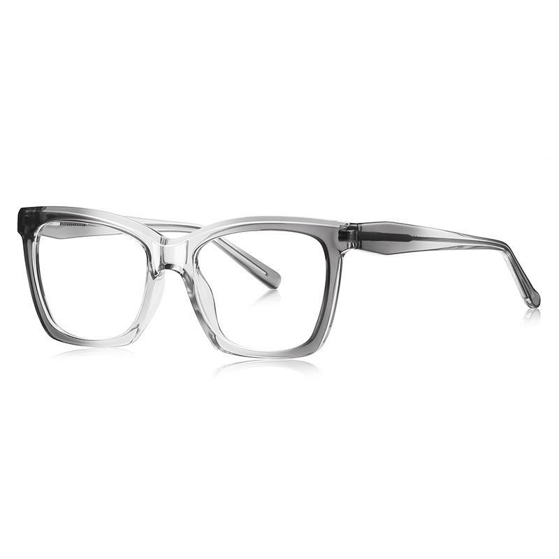 

blue light reading glasses Eyewear Spectacle Gradient Spectacle glasess Square Big oversized Rectangular Tinted Trending TR90 Eyeglass Frame Optical lens 0