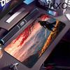 Game Mouse Pad Japanese Samurai Devil Mousepad Black Gamer Desk Mats Esports Mouse Pad Carpet Gaming Accessories Cool Table Mat