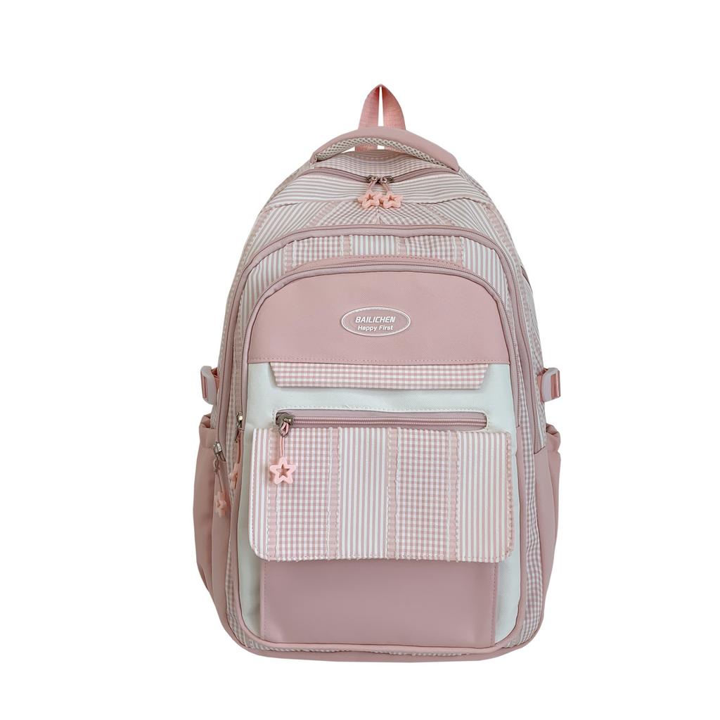 Schoolbag School Bag Girls Elementary School Girls - Grade Junior High School Students Reduce Burden Ridge Care Children Cute Large Capacity Backpack