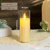 Rechargeable LED Acrylic Simulated Candle with Swinging Flame - Romantic Home Ambiance