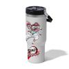 30oz Anime Demon Slayer Printed Simple Solid Color Stainless Steel Thermos Water Cup Thermal Insulation Cold Ice Cup Kid Gift