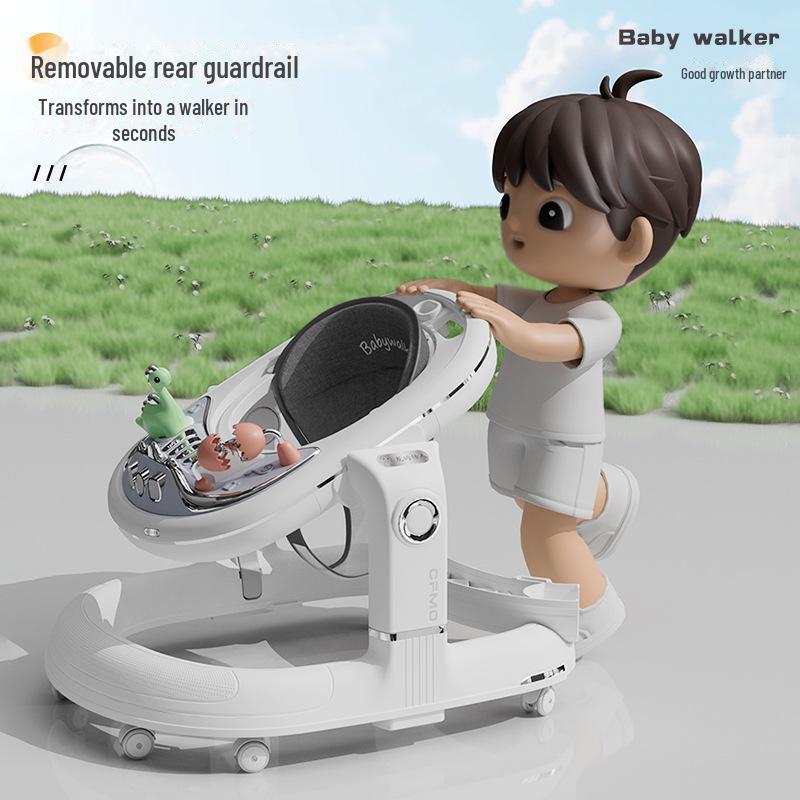 Multifunctional Baby Walker: Anti-Rollover Stroller for Boys & Girls (7-18 Months)