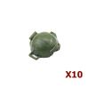 Military Soliders Figure Waffen Building Block German US Helmet Goggle Bazooka Anti Tank Rocket Launcher Flamethrower Brick Toys