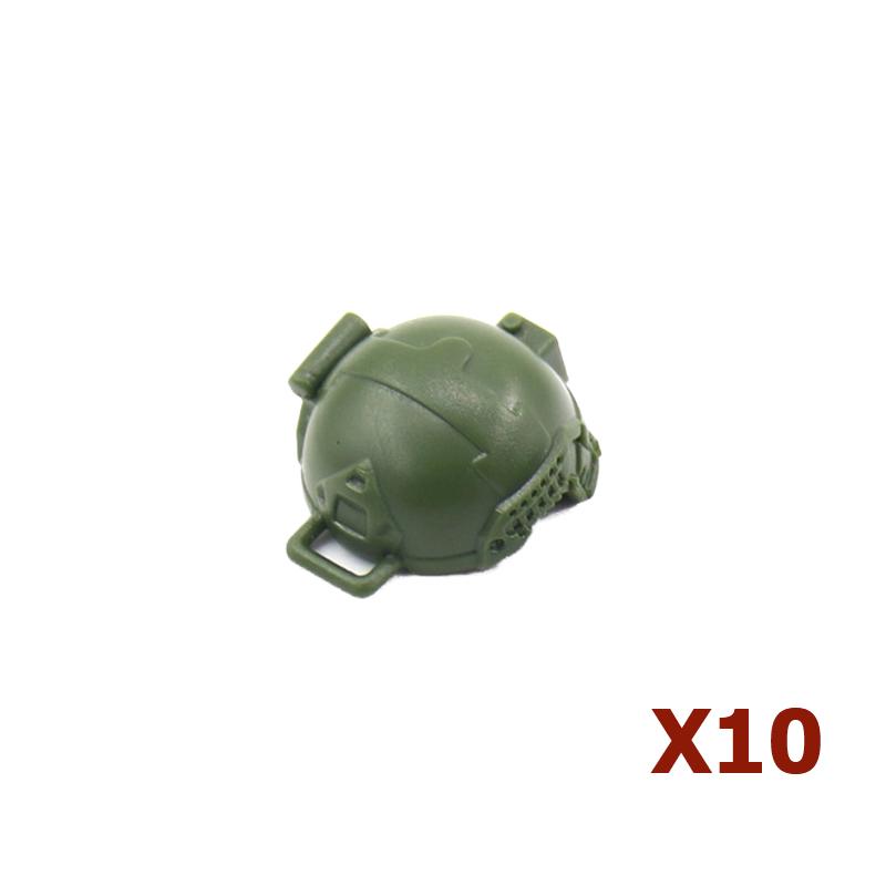 Military Soliders Figure Waffen Building Block German US Helmet Goggle Bazooka Anti Tank Rocket Launcher Flamethrower Brick Toys