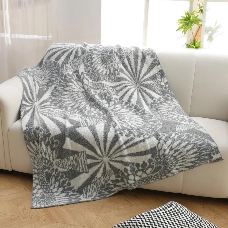 

Скандинавское зимнее утолщенное теплое полуфлисовое одеяло, офисное одеяло для сна на диване, зимнее толстое диванное покрывало, прикроватное одеяло, прикроватный флаг 130x170cm 1pcs