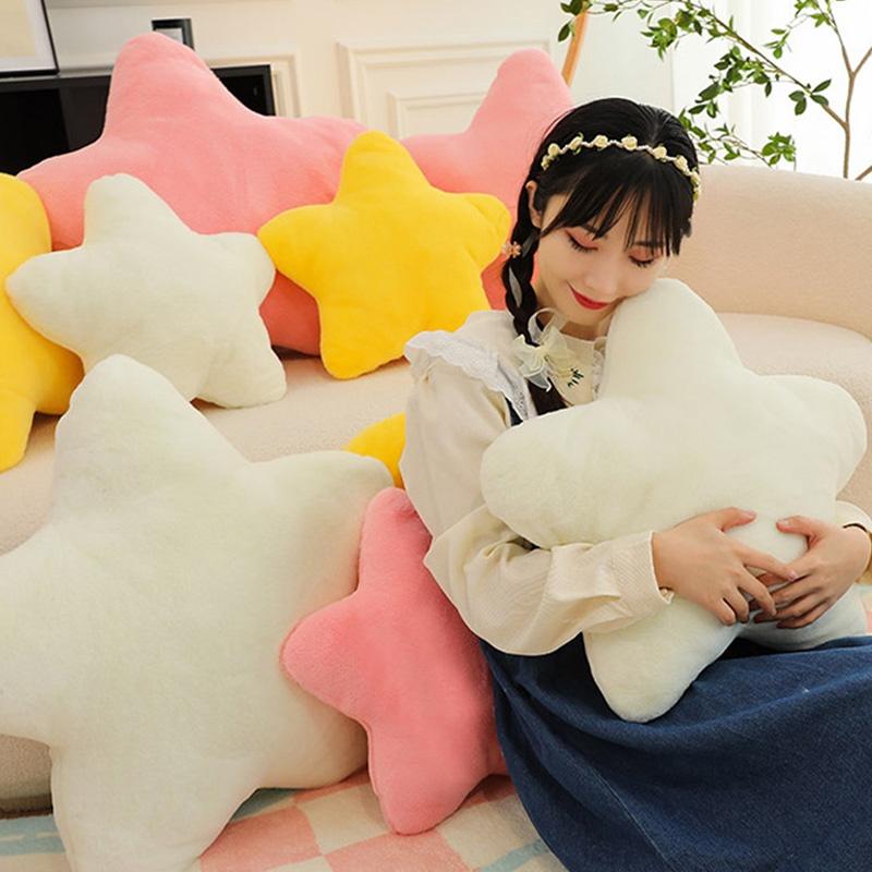 Ins Style Star Pillow Soft And Cute Plush Toy For Sleeping And Decor
