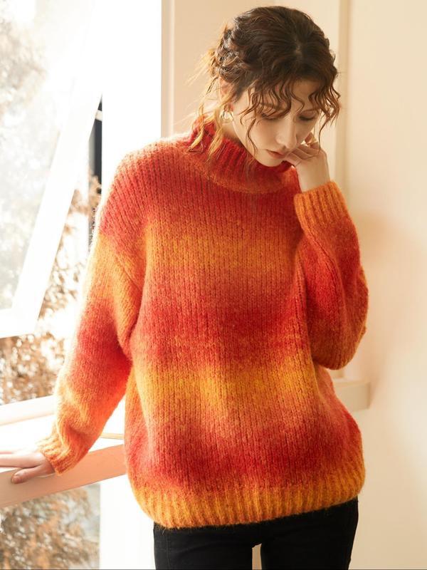 Knitted High Neck Sweater B 92797