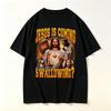 New Funny Jesus Meme Unisexs Shirt Vintage ONeck Short Sleeve Harajuku Womens Summer Fashion Tshirt