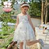 Mädchen Pailletten Prinzessin Blumenmädchenkleid
