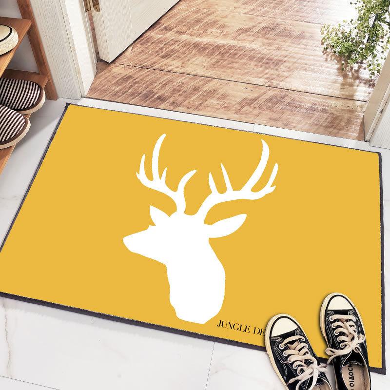 Home Crystal Velvet Floor Mat Door Mat Bedroom Kitchen Toilet Foot Mat Bathroom Absorbent Non-slip Mat