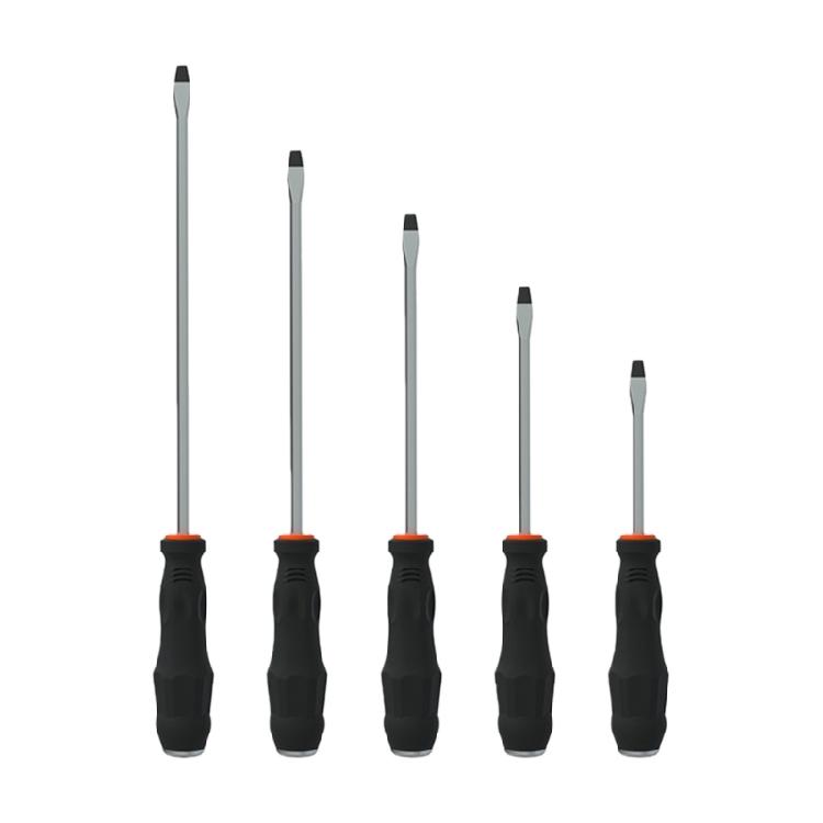 Industrial Professional Crossing/Straight Screwdriver Cushion Grip Lengthen Screwdriver Magnetic Bit Suitable for Household