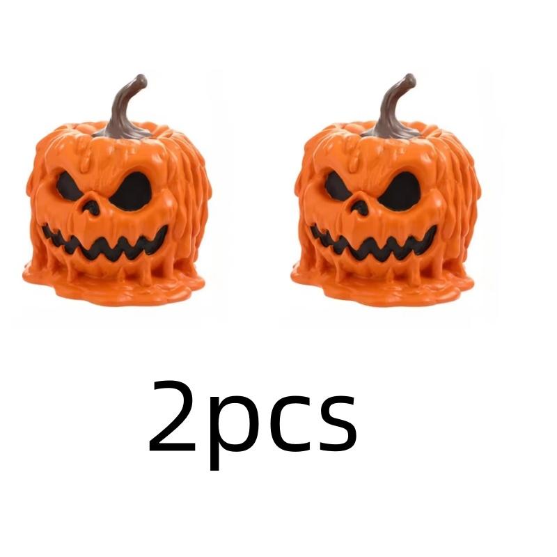 

1/2pcs Fun Halloween, Christmas, pumpkin head decorations, covered storage, home ornaments, candy boxes, holiday universal