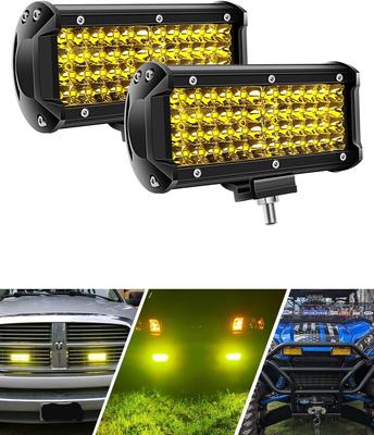 Chelhead LED Arbeitsscheinwerfer, Gelb, 7 Zoll, Arbeitsscheinwerfer, Nebelscheinwerfer, 48 LED-Chip,
