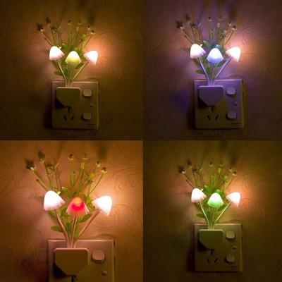 Romantische bunte Sensor Pilz Wand LED Nachtlampe Licht Home Schlafzimmer Dekor