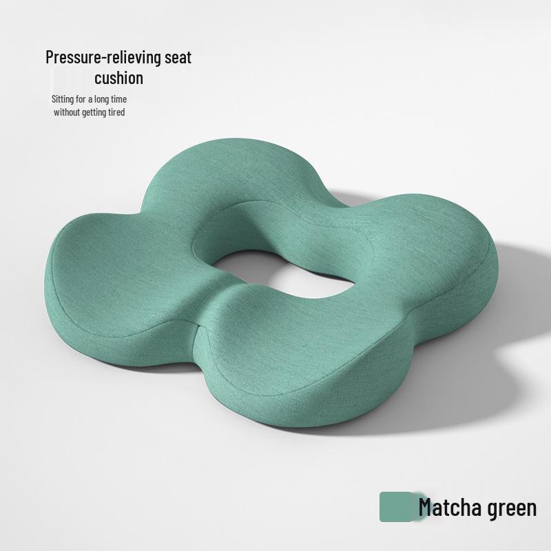 Memory Foam Breathable Seat Cushion for Long Sitting - Relieves Pressure and Pain