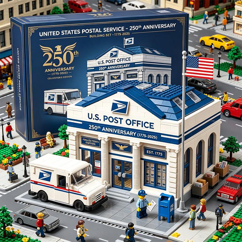 Fashionable And Popular US Postal Service Creative Collection Commemorative Compatible Building Blocks And Toys