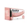 RealRock - Vibrator - dildo with balls on a strap-on 23 cm