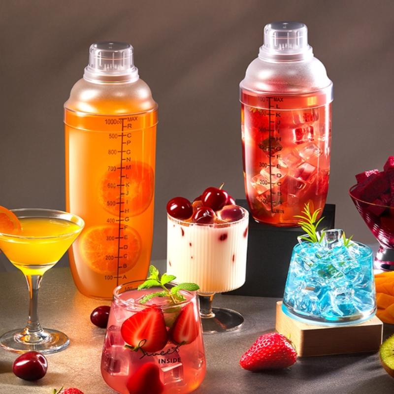 3/5/7Pcs Cocktail Shaker Set Cocktail Shaker And Measuring Jigger Set Drink Mixed Hand Shaker Tools For Bartending And Home Bar